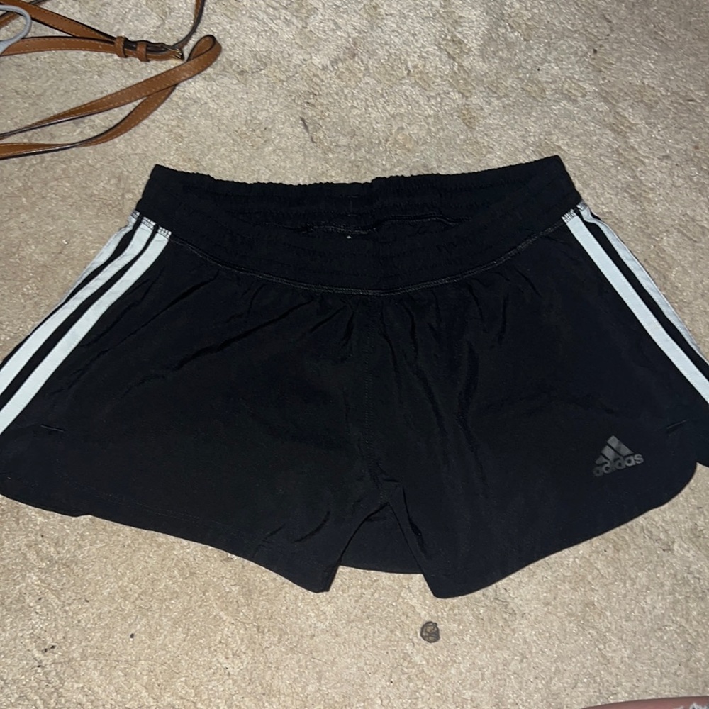 Black Adidas running shorts good condition lightly worn. Size M